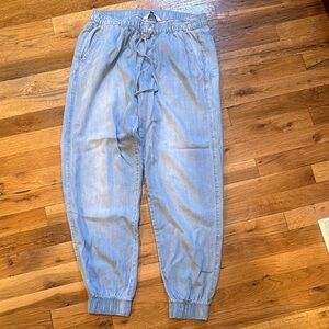Light Blue Jogger Pants Nine West sz S drawstring waist